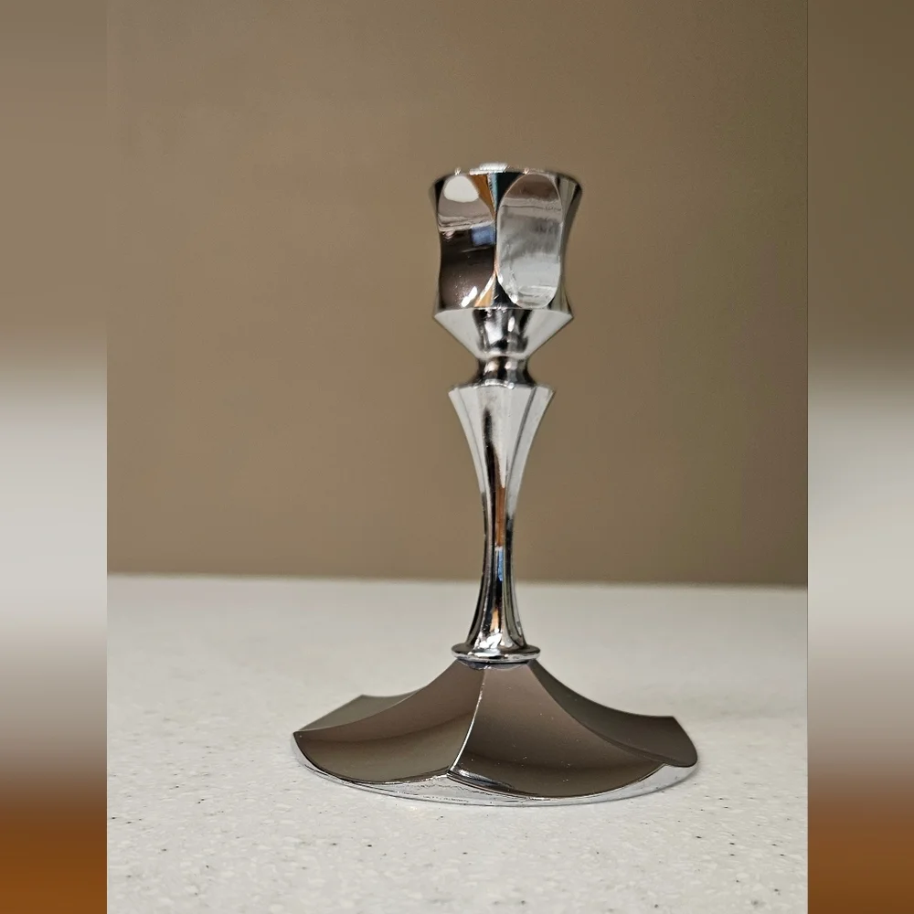 Irvinware Chrome Candlesticks